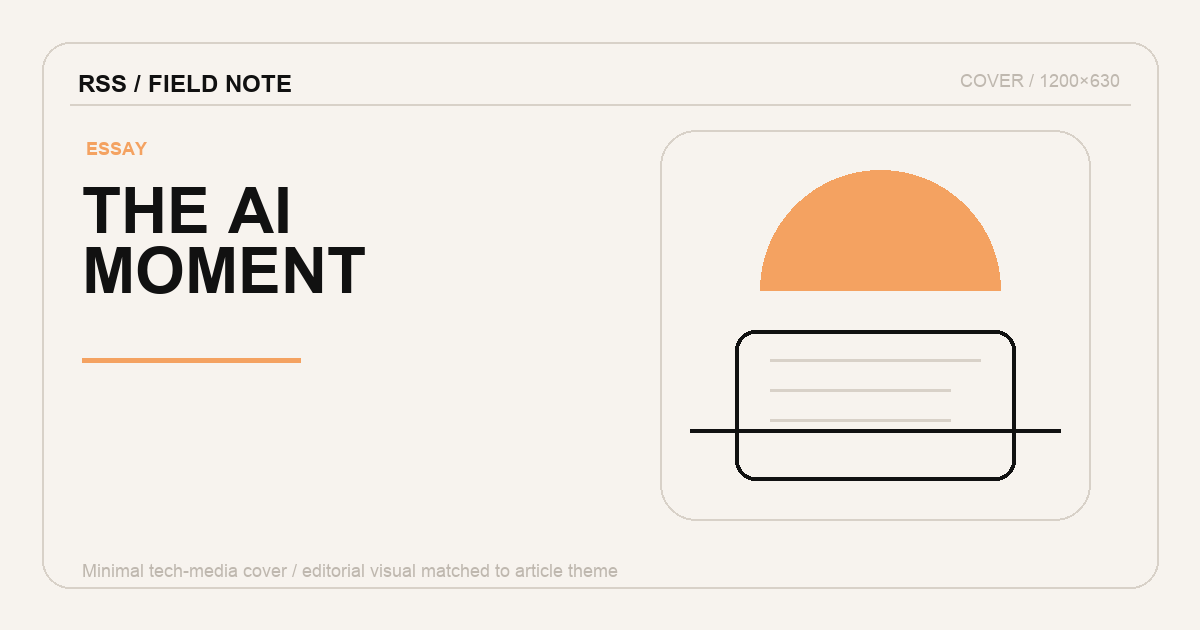 The Moment I Realized the AI Era Was Already Here